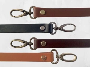 1/2" Genuine Cowhide Quality Leather Cross Body Handle Bag Replacement Strap NEW - Picture 1 of 7