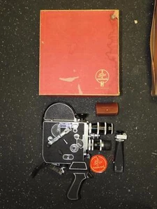 Paillard Bolex H16 16mm Film Movie Camera Original Box & Tag Works 3 Lenses - Picture 1 of 14