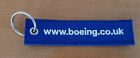 Civil Aviation - WWW.Boeing.Co.UK - Key Ring  - Textile Bag Tag