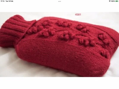 Bobble Knitting Pattern - Hot Water Bottle Cover - Image 1 of 4