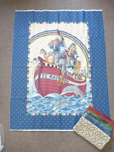 Cot Panel Boat 100% Cotton Quilting/Patchwork Fabric Bundle - Picture 1 of 7