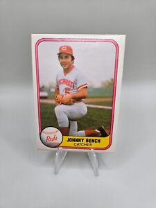 1981 Fleer #196 Johnny Bench Cincinnati Reds Baseball card