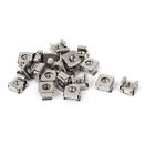 20 Pcs M6 x 1mm Pitch 304 Stainless Steel Cage Nuts for Sever Rack Cabinet