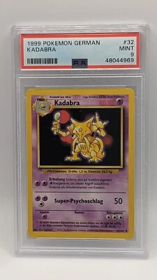 1999 Pokemon German Base Set Kadabra 32/102 PSA 9 MINT! LOW POP! - Image 1 of 2