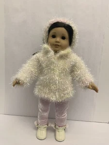 Conjunto de muñeca y bola de nieve American Girl Just Like You 30 cabello castaño oscuro ojos marrones - Imagen 1 de 11