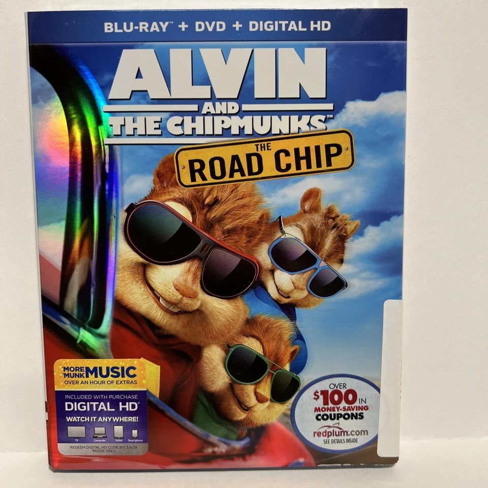 Alvin and the Chipmunks: The Road Chip (Blu-ray/DVD Combo, 2015) - Image 1 of 4
