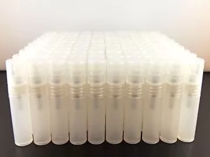 100 KLARE KUNSTSTOFF ZERSTÄUBER SPRÜHFLASCHEN 5ml 0,17oz NACHFÜLLBARE REISEPROBEN - Bild 1 von 1