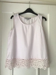 Crew Clothing Pale Pink Sleeveless Blouse Size 12 - Picture 1 of 3