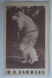 1940's Cricket Collectable Vintage G.J.Coles Cricket Card - W.R. Hammond - Picture 1 of 4