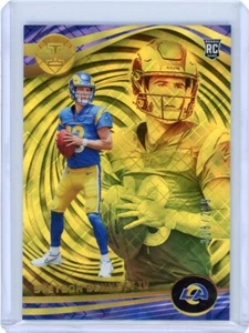 2023 Stetson Bennett RC Illusions Rookie Yellow Diamond Trophy Collection/299 - Picture 1 of 2
