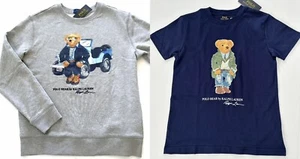 NWT, Boys POLO RALPH LAUREN Set of 2. Polo Bear Sweatshirt + T-Shirt. Size 5 - Picture 1 of 3