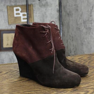 Botines jil Sander Vintage Colorblock Gamuza Tacón Con Cordones 39 EUR (US 8,5 M) Foto 1 de 4