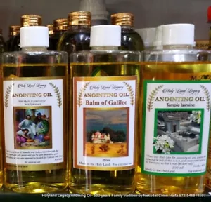 3 Aceite de unción de Jerusalén incienso, bálsamo, jazmín, 250 ml, 8,45 oz ¡EXCLUSIVO! - Imagen 1 de 6