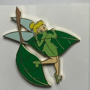 DIsney Pin Tinkerbell two green leaves - Picture 1 of 4