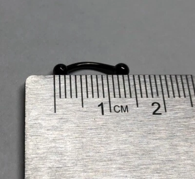 弯曲杠铃 16g 黑色 — 第 1/3 张图片