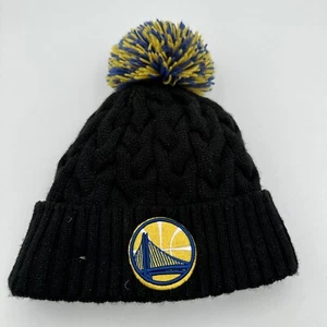Golden State Warriors Black With Sparks Beanie Woman’s One Size Fits All - Picture 1 of 5