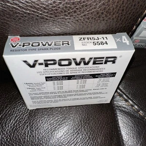 NGK 5584 V-Power Spark Plugs Stock Nickel Core Tip Standard 0.044in ZFR5J-11 - Picture 1 of 1