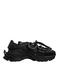 Dolce&Gabbana Space Men Black Sneakers Polyurethane Solid Low Top Trainers Shoes - Picture 1 of 8