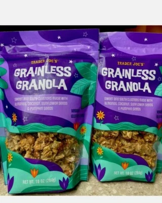 2 PACK Trader Joe’s Grainless Granola 10 oz Each Bag Vegan & Gluten Free NEW - Image 1 of 2
