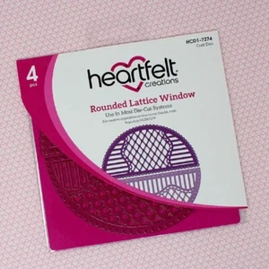 NEW Heartfelt Creations Rounded Lattice Window Die Set HCD1-7274 - Picture 1 of 12