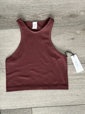 Calvin Klein Performance Women's Sz M High Neck Ribbed Crop Sleeveless Tank Top - Image 1 of 4