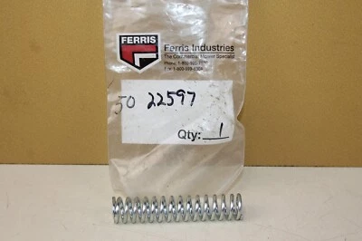 Resorte de compresión Ferris 5022597 genuino OEM NUEVO Foto 1 de 2