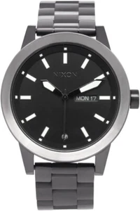 *NUEVO* Reloj analógico para hombre Nixon SPUR TODO NEGRO acero inoxidable A263150-00 - Imagen 1 de 2