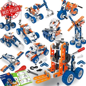 12 in 1 Stem Toys for 5 6 7 8 9+ Year Old Building Block Stem Activities Project - Picture 1 of 12