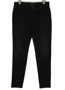 ARMANI JEANS J18 Women Jeans W33 Slim Fit Black Cotton Stretch Washed Casual - Picture 1 of 12