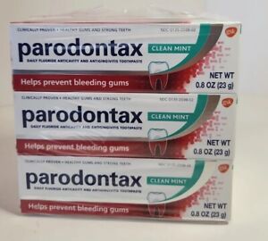 6 Pack Parodontax Toothpaste Clean Mint. Helps Prevent Bleeding Gums .8 OZ