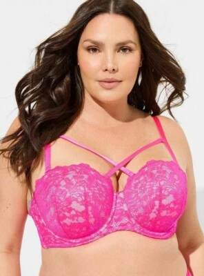 SUJETADOR PUSH-UP TORRID BOMBSHELL TALLA 38 C ROSA GLO DIARIO SIN TIRANTES  Foto 1 de 4