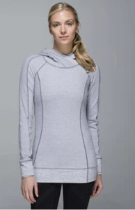 Lululemon Think Fast Hoodie Gray Pique Size 6 - Picture 1 of 8