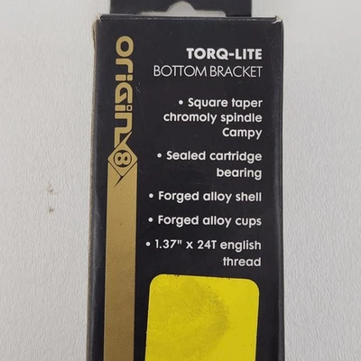 Origin8 TorqLite Square Taper JIS Sealed Bearings BSA 68x118mm Bottom Bracket - Image 1 of 4