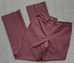 NWT TALBOTS Barely Boot Boot Cut Maroon Pants - Women Sz 6 / 32 x 32 - Picture 1 of 10