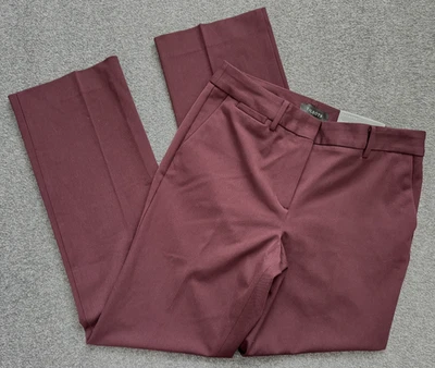 NWT TALBOTS Barely Boot Boot Cut Maroon Pants - Women Sz 6 / 32 x 32 - Image 1 of 4