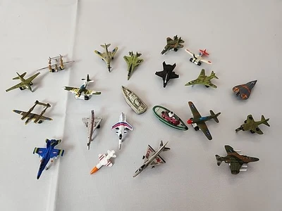 VTG Micro Machines 21 Pc Lot Planes, Jets, Boats, Missile Rare! Some Pcs Missing - Image 1 of 4