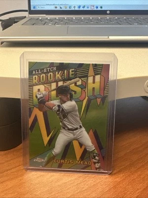 Curtis Mead RC - All-Etch Rookie Rush - 2024 Topps Chrome #CERR-6 Rays  - Image 1 of 2