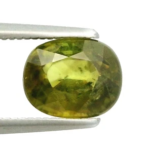PIETRA PREZIOSA SFENE VERDE NON RISCALDATA 1,79 CT DEL MADAGASCAR - Foto 1 di 7