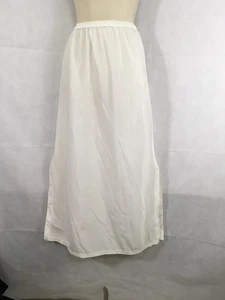 Maxi largo medio deslizamiento cintura elástica ribete encaje talla 32 vintage dutchmaid para mujer - Imagen 1 de 6