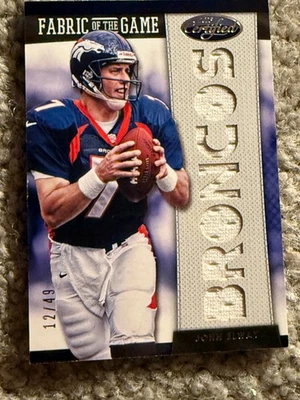 2013 Certified JOHN ELWAY Fabric of the Game Jersey #12/49 Broncos - HOF 🔥🔥 - Image 1 of 2