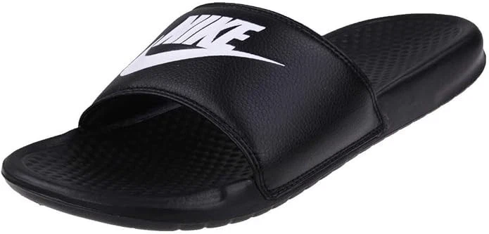 Mens Nike Benassi JDI Black White Slide Sandals Size 13m