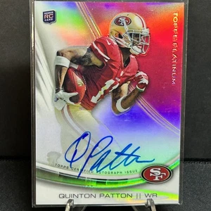 Quinton Patton SF 49ers 2013 Topps Platinum Rookie Autographs Refractors - Picture 1 of 2