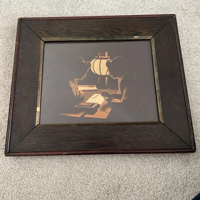 Antiguo panel bordado de seda japonés probable Kyoto Nishimura Foto 1 de 4