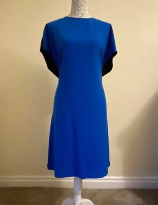 NEXT colour block midi dress blue/black Size 16 Brand new with tags  - Image 1 of 4