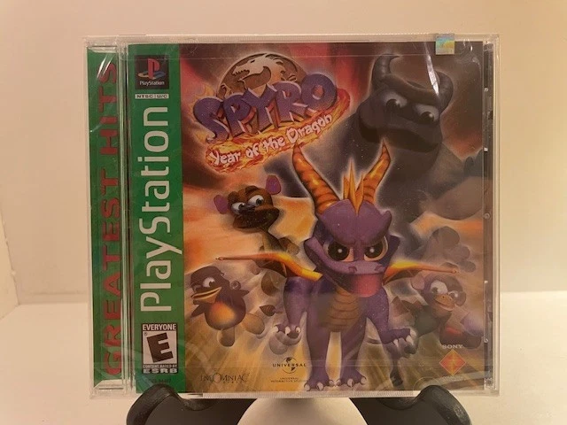 Spyro Year of the Dragon GH (PlayStation 1, PS1, 1997) Novo com Guia Pendurado Frete Grátis - Imagem 1 de 4