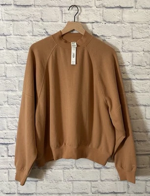 Victoria's Secret ROSA Hiedra Polar Cuello Simulado Sudadera Talla L en Caramelo Nueva con Etiquetas Foto 1 de 4