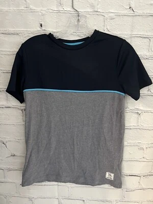 Old Navy Blue/Gray Colorblock Shirt Cotton/Poly Chill Vibes EUC Boy's XL (14/16) - Image 1 of 4