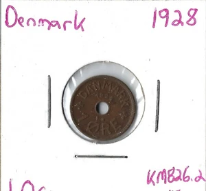 Coin Denmark 1 Øre 1928 KM826.2 - Picture 1 of 3
