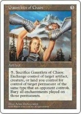 Gauntlets of Chaos Fifth Edition Light Play LP MTG Magic DNA GAMES