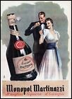 PUBBLICITA&#39; 1942 MONOPOL MARTINAZZI GRAN LIQUORE TORINO LIQUOR DRINK  ELEGANZA